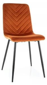 Scaun DAREN, scortisoara - Bluvel 4215, stofa catifelata/metal, 45x39x