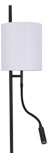 Lampadar LED TOKYO 1xE27/40W/230V + LED/3W negru/alb
