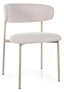Scaun ELTON, bej deschis - Brego 22/casmir, stofa clasica/metal, 56x46