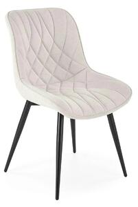 Scaun K567, bej - Havana 2, stofa catifelata/otel, 47x63x85 cm