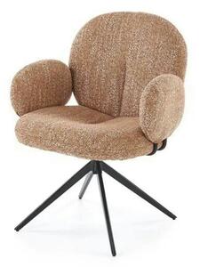 Scaun K568, scortisoara/negru, stofa clasica/otel, 65x64x82 cm