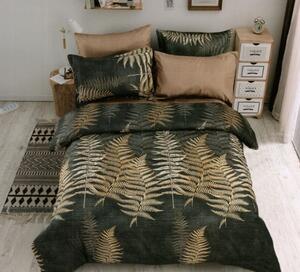 Lenjerie de pat cu motiv de frunze de ferigă 3 părți: 1buc 160 cmx200 + 2buc 70 cmx80