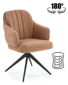 Scaun K570, scortisoara/negru, stofa/otel, 61x70x92 cm
