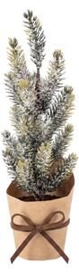 Bradut decorativ de Craciun FROSTY TREE in ghiveci 22 cm