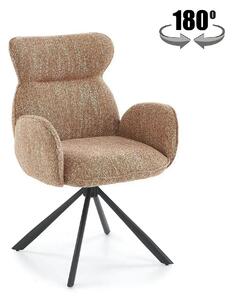 Scaun K571, scortisoara/negru, stofa clasica/otel, 63x64x93 cm
