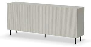 Comoda PAXOS KM-2, casmir/negru, PAL laminat/otel, 180x40x84 cm