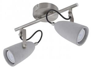 Spot LED THIMBLE 2xGU10/5W/230V beton Briloner 2529-022