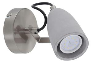 Spot LED de perete THIMBLE 1xGU10/5W/230V beton Briloner 2529-012