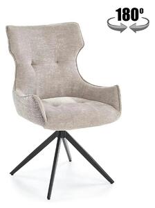Scaun K573, gri/negru, stofa clasica/otel, 55x64x88 cm