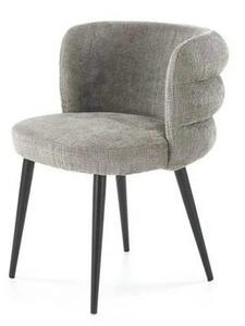 Scaun K575, gri - Cremona 96, stofa catifelata/otel, 62x64x79 cm