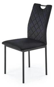 Scaun K577, negru - HLR 66, stofa catifelata/otel, 43x53x93 cm