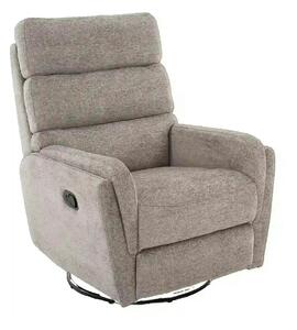 Fotoliu recliner ARGOS, stofa clasica gri - Raven 07, 78x84/162x107 cm
