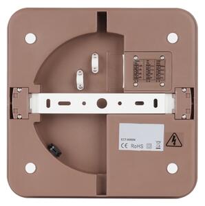 Brilagi-LED Aplica de exterior cu senzor BENE, LED 24W, 230V, 26x26 cm, maro, IP54
