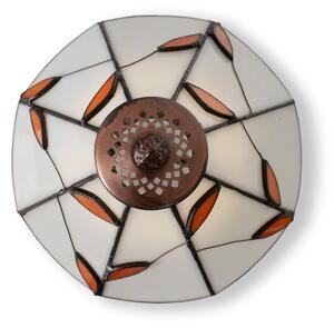 Brilagi - Lampă de masă Tiffany cu vitralii FOLIA 1xE27/60W/230V
