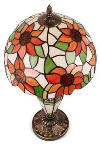 Brilagi - Lampă de masă Tiffany din vitralii SUNFLOWER 1xE27/60W/230V + 1xE14/40W