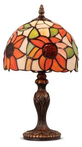 Brilagi - Lampă de masă Tiffany cu abajur din vitralii SUNFLOWER 1xE27/60W/230V