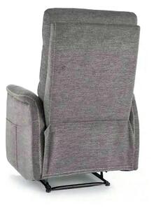 Fotoliu recliner SOLON M, stofa clasica gri inchis - Brego 18, 74x86/1