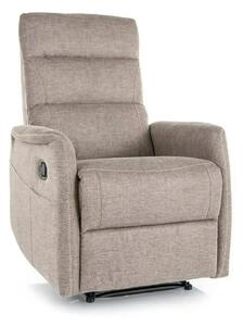 Fotoliu recliner SOLON M, stofa clasica bej - Brego 34, 74x86/162x106