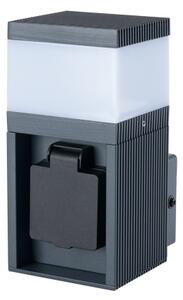 Brilagi - Lampă de exterior cu priză SCHUKO PILLAR 1xG9/11W/230V IP44 antracit