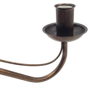 Candelabru suspendat ANTON pe lanț, 6xE14/60W/230V, bronz