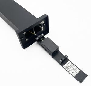 Lampă de exterior LANTHEA 1xGU10/11W/230V IP44 50 cm, neagră