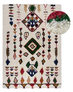 Covor crem țesut manual din lână 160x230 cm Moroccan Fes – Flair Rugs