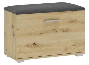 Pantofar LIMA ST2, gri/stejar artisan, PAL laminat, 70x32x45 cm