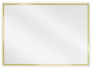 Mexen Loft, oglinda baie dreptunghiulara 70 x 50 cm, culoare rama auriu lucios, 9852-070-050-000-50