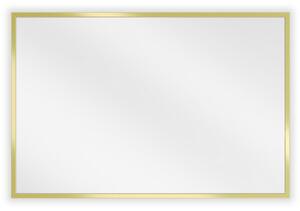 Mexen Loft, oglinda baie dreptunghiulara 60 x 40 cm, culoare rama auriu lucios, 9852-060-040-000-50