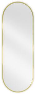 Mexen Loft, oglinda baie ovala 100 x 35 cm, culoare rama auriu lucios, 9851-100-035-000-50
