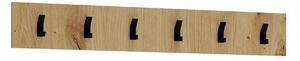 Cuier CLIF W-100, stejar artisan, PAL laminat, 100x15 cm