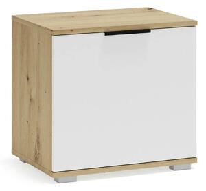 Pantofar CLIF ST-50, stejar artisan/alb, PAL laminat, 50x38x48 cm
