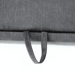 KONDELA Colţar extensibil, material textil gri, model dreapta, SANTIAGO