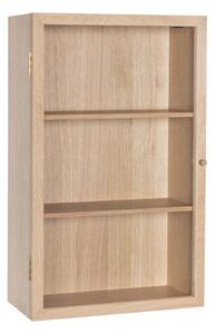 Vitrină în culoare naturală cu aspect de lemn de stejar suspendată 50x80 cm Panorama – Hübsch
