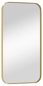 Oglindă de perete, auriu, 30x60 cm, dreptunghiulară