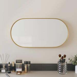 Oglindă de perete, auriu, 20x40 cm, ovală