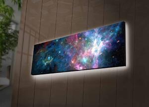 Tablou Canvas cu Led Ledda, Multicolor, 90x3x30 cm