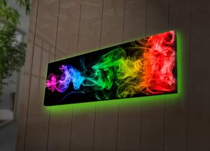 Tablou Canvas cu Led Ledda, Multicolor, 90x3x30 cm