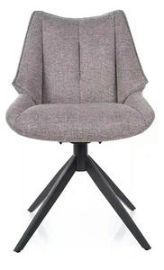 Scaun CODA, gri - Brego 07, stofa clasica/metal, 56x64x91 cm