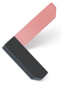 Agatatoare cuier Corner, finisaj gri antracit roz, 101x87x67 mm