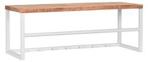 LABEL51 Cuier pentru haine Swing, 80x30x30 cm, lemn/alb MT-2293
