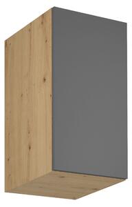 KONDELA Dulap superior, stejar artizanal / gri mat, universal, LANGEN G40G