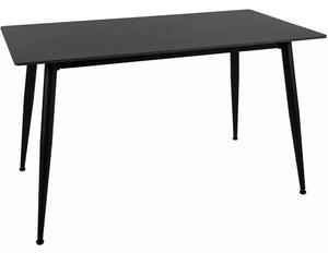 Masa RION, negru cu efect de marmura, ceramica/metal, 130x70x76 cm