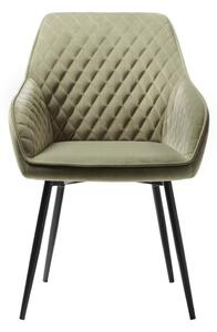 Scaun de dining kaki din catifea Milton – Unique Furniture