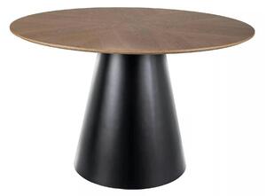 Masa ANGEL, stejar/negru, 120x120x75 cm