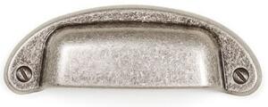 Maner pentru mobilier Petra, argint antichizat, L: 97 mm