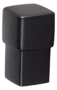 Buton pentru mobila Boxx, finisaj negru mat, 15x25 mm