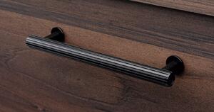 Maner pentru mobila Rille, finisaj negru periat, L 190 mm