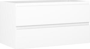 Mexen Orio, mobilier baie 90 cm, 2 sertare, alb mat, 91A10-09047-2-BFF01
