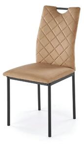 Scaun K577, bej - HLR 11, stofa catifelata/otel, 43x53x93 cm